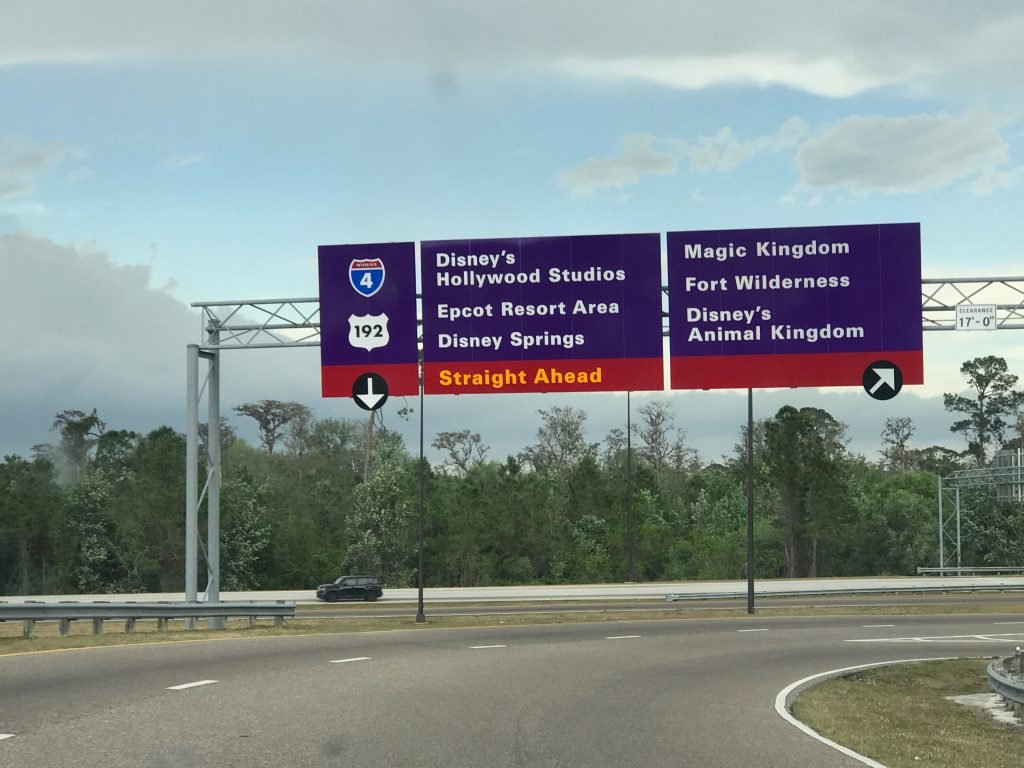 Epcot Exit Sign Ten Second Tip: Driving to Epcot - Disney Over 50