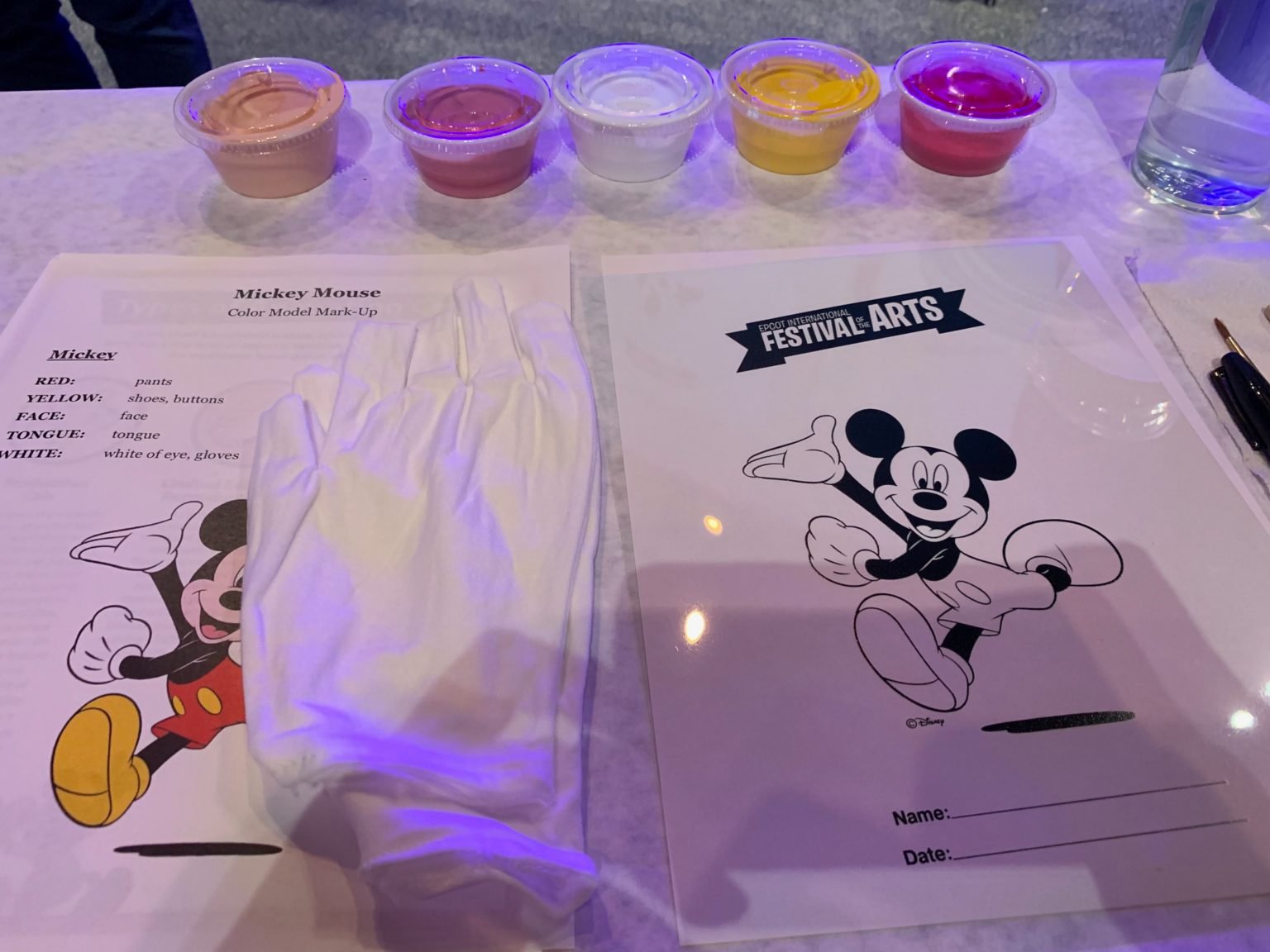 Ink & Paint Animation at the Epcot International Festival of the Arts