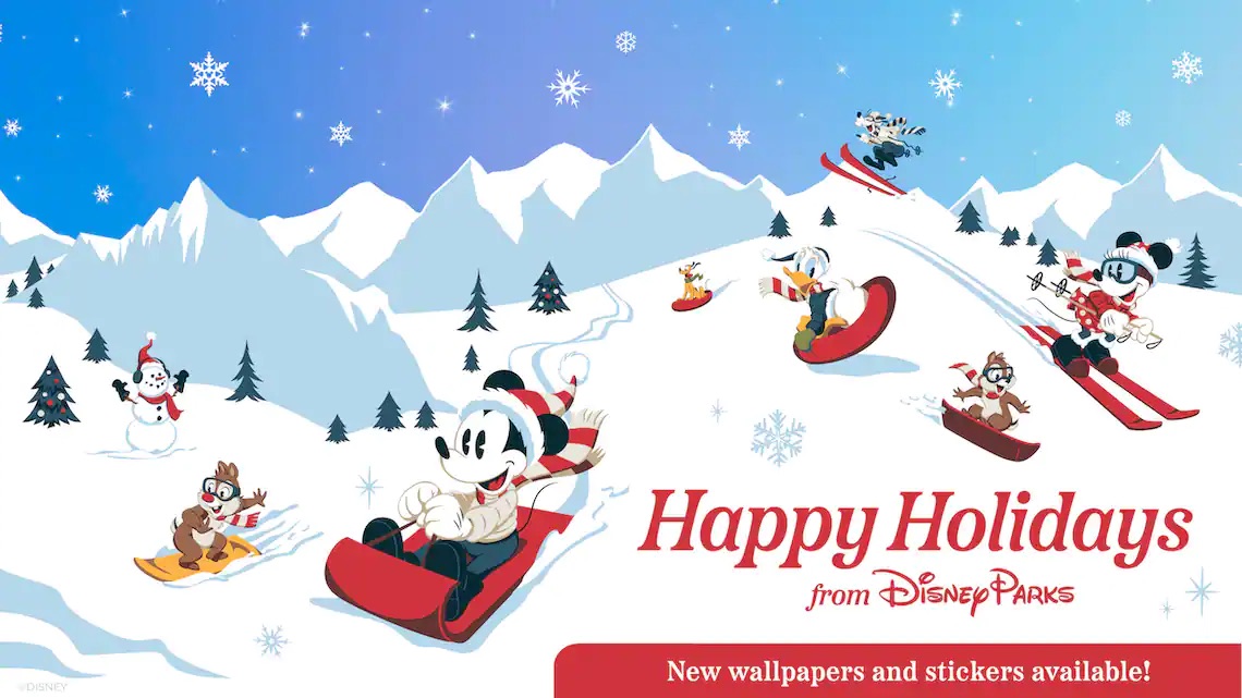 Free Digital Wallpapers for the Holidays! - Disney Over 50